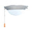 RP Lighting Light Kit, LED 2x9W ES-4.0, Nickel/Satin White - 1RP82BN-ES