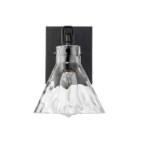Millennium Lighting Barlon 1Lt Wall Sconce, Black/Clear - 20001-MB