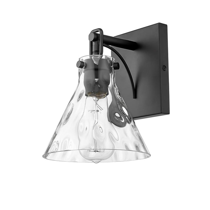 Millennium Lighting Barlon 1Lt Wall Sconce, Black/Clear
