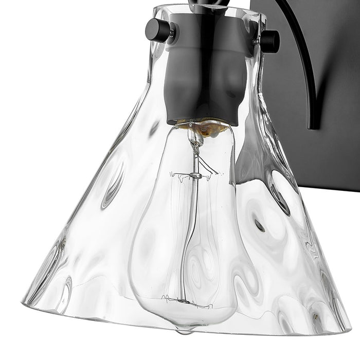 Millennium Lighting Barlon 1Lt Wall Sconce, Black/Clear