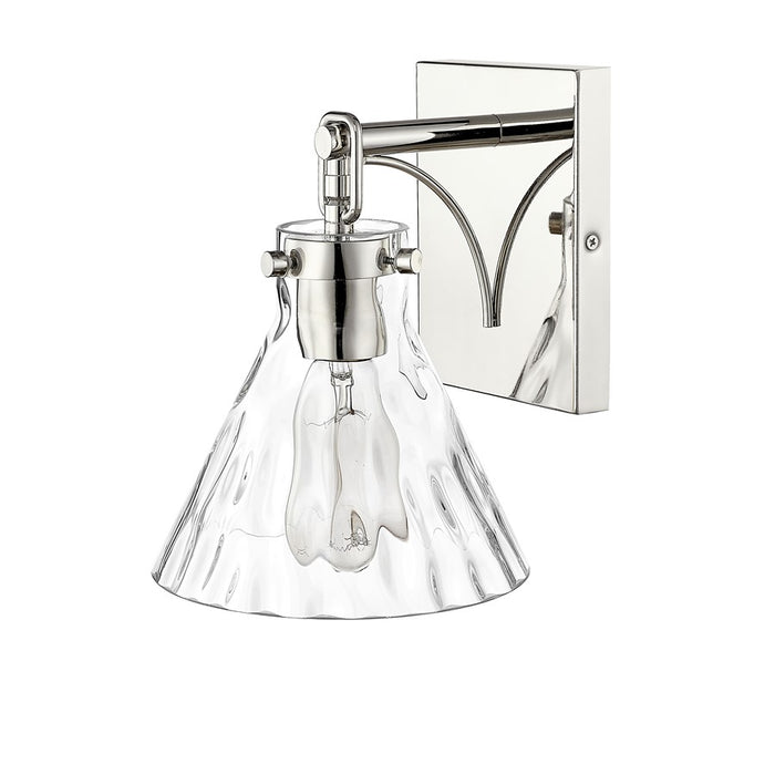 Millennium Lighting Barlon 1Lt Wall Sconce, Polished Nickel/Clear