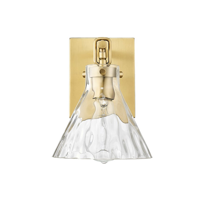Millennium Lighting Barlon 1Lt Wall Sconce, Vintage Brass/Clear - 20001-VB