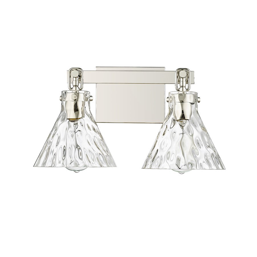 Millennium Lighting Barlon 2Lt Vanity, Polished Nickel/Clear - 20002-PN