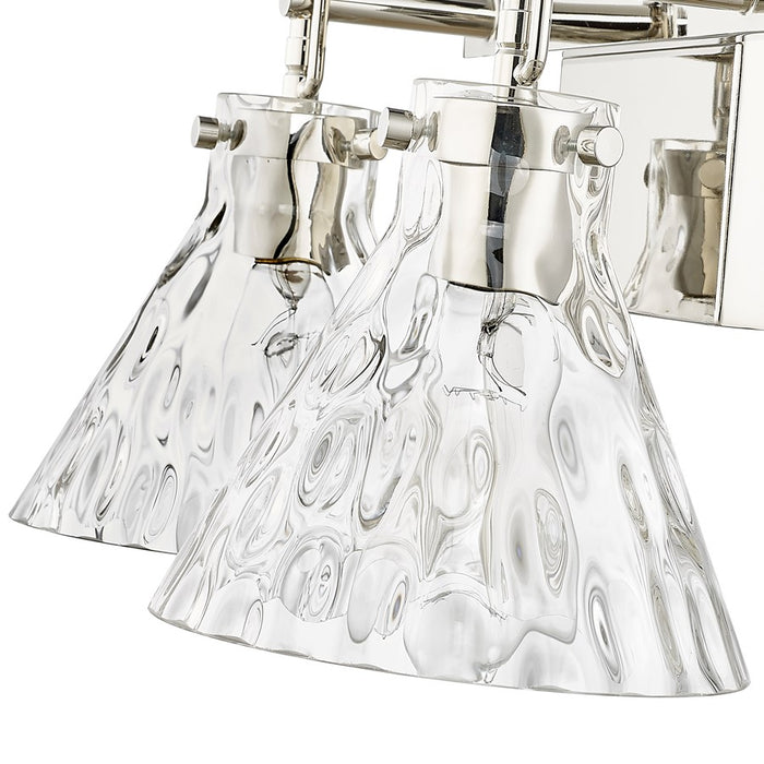 Millennium Lighting Barlon 2Lt Vanity, Polished Nickel/Clear