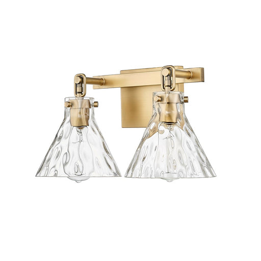 Millennium Lighting Barlon 2Lt Vanity, Vintage Brass/Clear