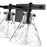 Millennium Lighting Barlon 3Lt Vanity, Black/Clear