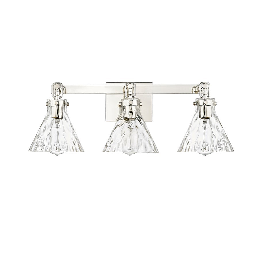 Millennium Lighting Barlon 3Lt Vanity, Polished Nickel/Clear - 20003-PN