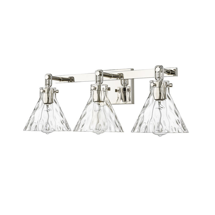 Millennium Lighting Barlon 3Lt Vanity, Polished Nickel/Clear