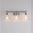 Millennium Lighting Barlon 3Lt Vanity, Polished Nickel/Clear