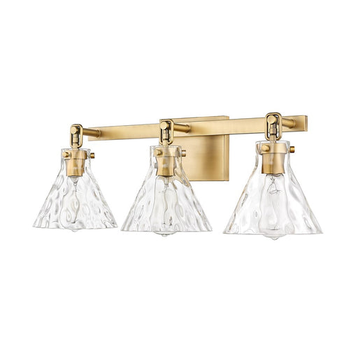 Millennium Lighting Barlon 3Lt Vanity, Vintage Brass/Clear