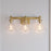 Millennium Lighting Barlon 3Lt Vanity, Vintage Brass/Clear