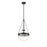 Millennium Lighting Clarra 1Lt Pendant, Black/Clear