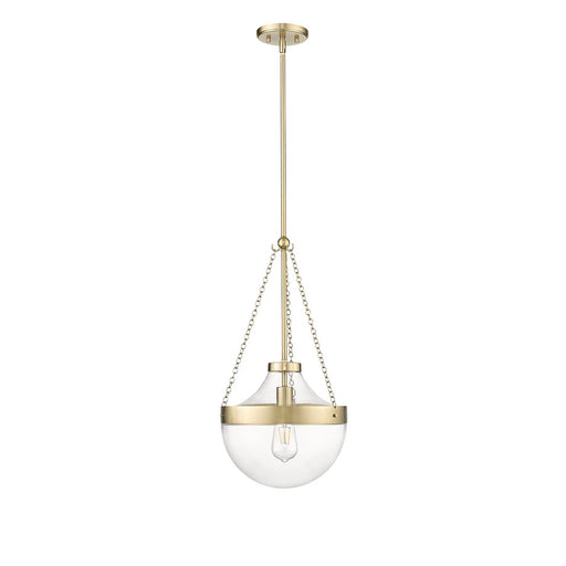 Millennium Lighting Clarra 1Lt Pendant, Modern Gold/Clear - 20101-MG