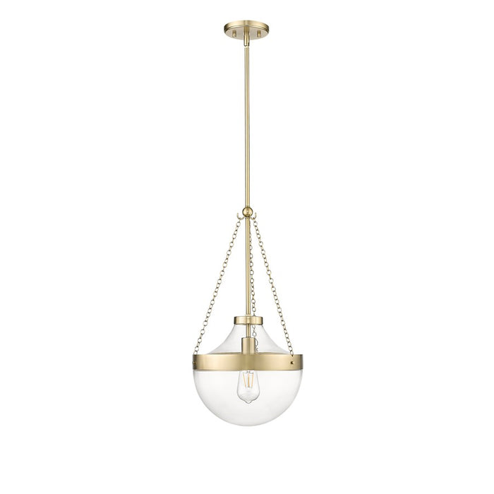 Millennium Lighting Clarra 1Lt Pendant, Modern Gold/Clear - 20101-MG