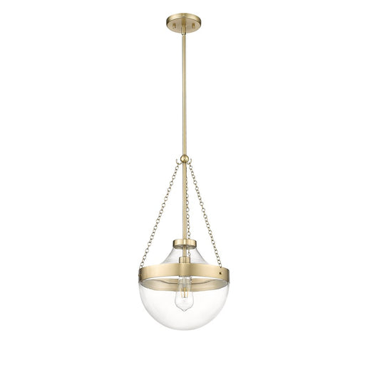 Millennium Lighting Clarra 1Lt Pendant, Modern Gold/Clear