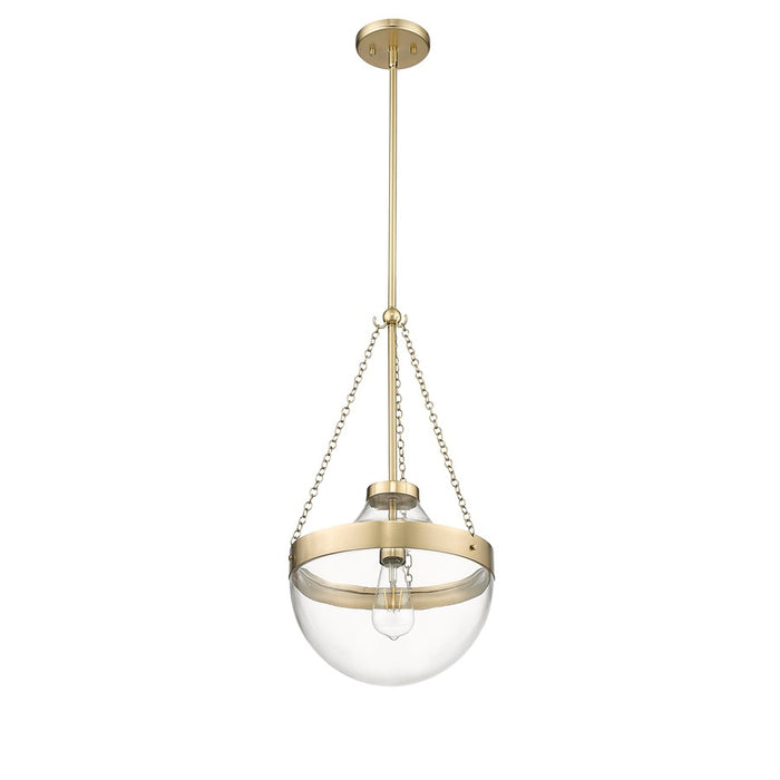 Millennium Lighting Clarra 1Lt Pendant, Modern Gold/Clear