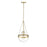 Millennium Lighting Clarra 1Lt Pendant, Modern Gold/Clear