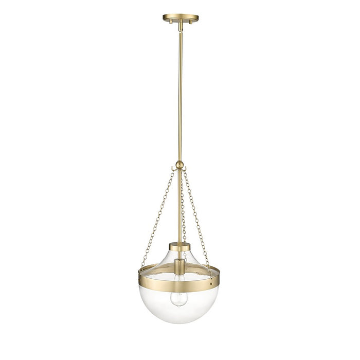Millennium Lighting Clarra 1Lt Pendant, Modern Gold/Clear