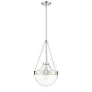Millennium Lighting Clarra 1Lt Pendant, Polished Nickel - 20101-PN