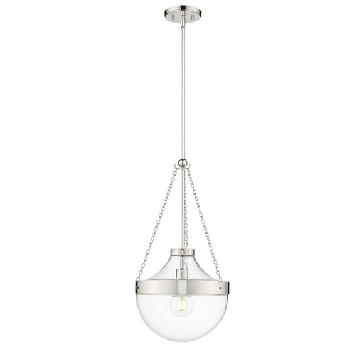 Millennium Lighting Clarra 1Lt Pendant, Polished Nickel - 20101-PN