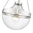 Millennium Lighting Clarra 1Lt Pendant, Polished Nickel