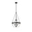 Millennium Lighting Clarra 3Lt Pendant, Black/Clear