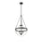 Millennium Lighting Clarra 3Lt Pendant, Black/Clear