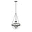 Millennium Lighting Clarra 3Lt Pendant, Black/Clear