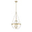 Millennium Lighting Clarra 3Lt Pendant, Modern Gold/Clear - 20103-MG