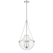 Millennium Lighting Clarra 3Lt Pendant, Polished Nickel - 20103-PN