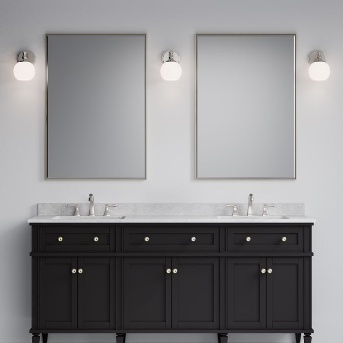 Millennium Orlisse 1Lt Wall Sconce, Nickel/Etched Opal