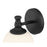 Millennium Orlisse 1Lt Wall Sconce, Black/Etched Opal