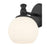 Millennium Orlisse 1Lt Wall Sconce, Black/Etched Opal