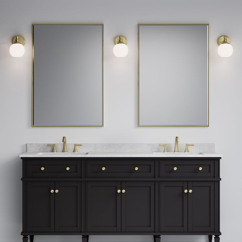Millennium Orlisse 1Lt Wall Sconce, Brass/Etched Opal