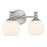 Millennium Orlisse 2Lt Bathroom Vanity Light, Nickel/Etched Opal - 201102-BN