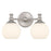 Millennium Orlisse 2Lt Bathroom Vanity Light, Nickel/Etched Opal