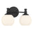 Millennium Orlisse 2Lt Bathroom Vanity Light, Black/Etched Opal - 201102-MB