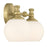 Millennium Orlisse 2Lt Bathroom Vanity Light, Brass/Etched Opal
