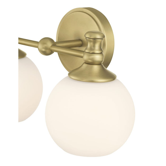 Millennium Orlisse 2Lt Bathroom Vanity Light, Brass/Etched Opal