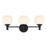 Millennium Orlisse 3Lt Bathroom Vanity Light, Black/Etched Opal