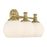 Millennium Orlisse 3Lt Bathroom Vanity Light, Brass/Etched Opal