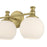 Millennium Orlisse 3Lt Bathroom Vanity Light, Brass/Etched Opal