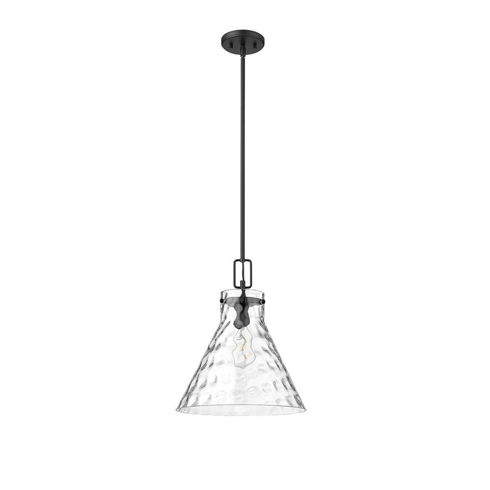 Millennium Lighting Barlon 1Lt Pendant, Black/Clear