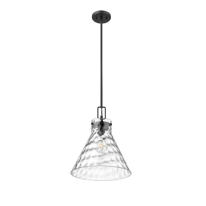 Millennium Lighting Barlon 1Lt Pendant, Black/Clear