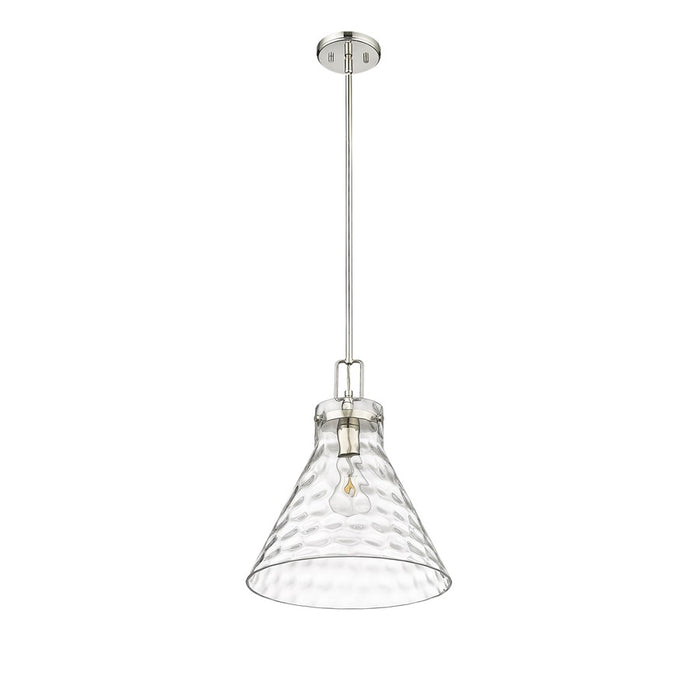 Millennium Lighting Barlon 1Lt Pendant, Polished Nickel/Clear
