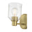 Millennium Vessair 1Lt Wall Sconce, Brass/Clear Seeded