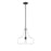 Millennium Lighting Madelynn 1Lt Pendant, Black/Clear - 20301-MB