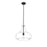 Millennium Lighting Madelynn 1Lt Pendant, Black/Clear