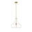 Millennium Lighting Madelynn 1Lt Pendant, Vintage Brass/Clear - 20301-VB