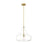 Millennium Lighting Madelynn 1Lt Pendant, Vintage Brass/Clear